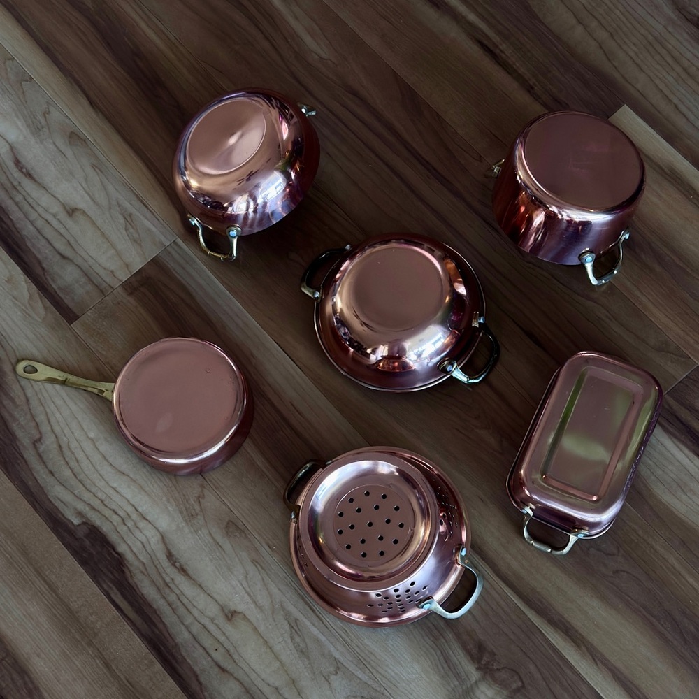 French Country Mini Copper Cookware Set - Picture 5 of 6